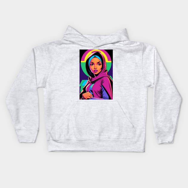THE SQUAD-ILHAN OMAR 6 Kids Hoodie by truthtopower